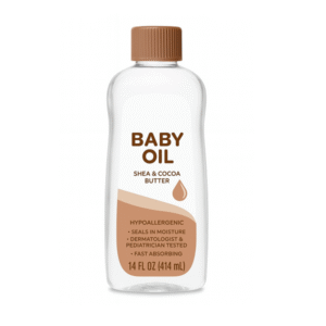 Shea & Cocoa Butter Baby Oil – Deep Moisture Hypoallergenic Formula 14oz