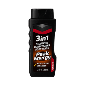 Men’s 3-in-1 Wash Peak Energy – Invigorating All-in-One Wash with Long-Lasting Scent