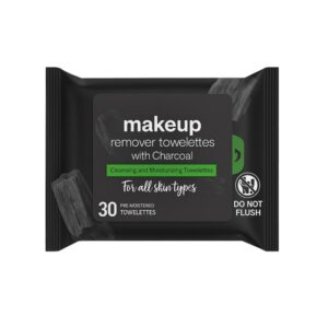 Charcoal Makeup Remover Towelettes – Deep Cleansing Facial Wipes for All Skin Types