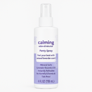Calming Panty Spray Lavender Scent – Odor Eliminator with Mineral Salts & Essential Oils, 4 fl oz