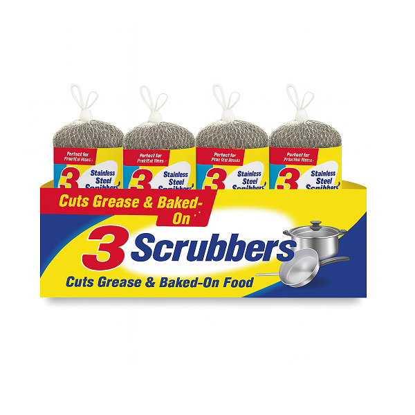 Steel Dish Scrubbers – Heavy-Duty Scouring Pads for Pots, Pans & Grills