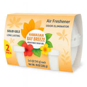 Hawaiian Bay Breeze Adjustable Air Freshener – Tropical Solid Scent for Home or Office