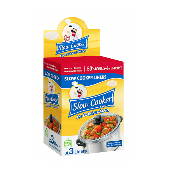 Slow Cooker Liners with Display – Easy-Clean Liners for Crockpots & One-Pot Meals